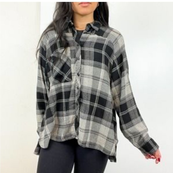 BDG urban outfitters button down  long sleeve shirt size medium - Picture 1 of 11